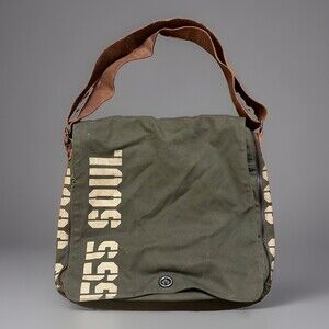 Vintage Triple Five Soul 555 NYC Backpack Messenger Dj Record Bag Fat Beats Y2k